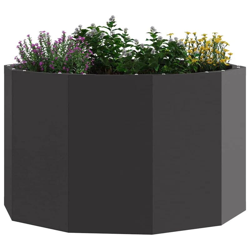 Jardinera Negro 60 X 60 X 35 Cm Acero