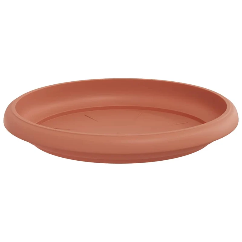 Bandeja Redonda Para Flores 24 Uds. Rojo Ladrillo Ø 14 X 2 Cm