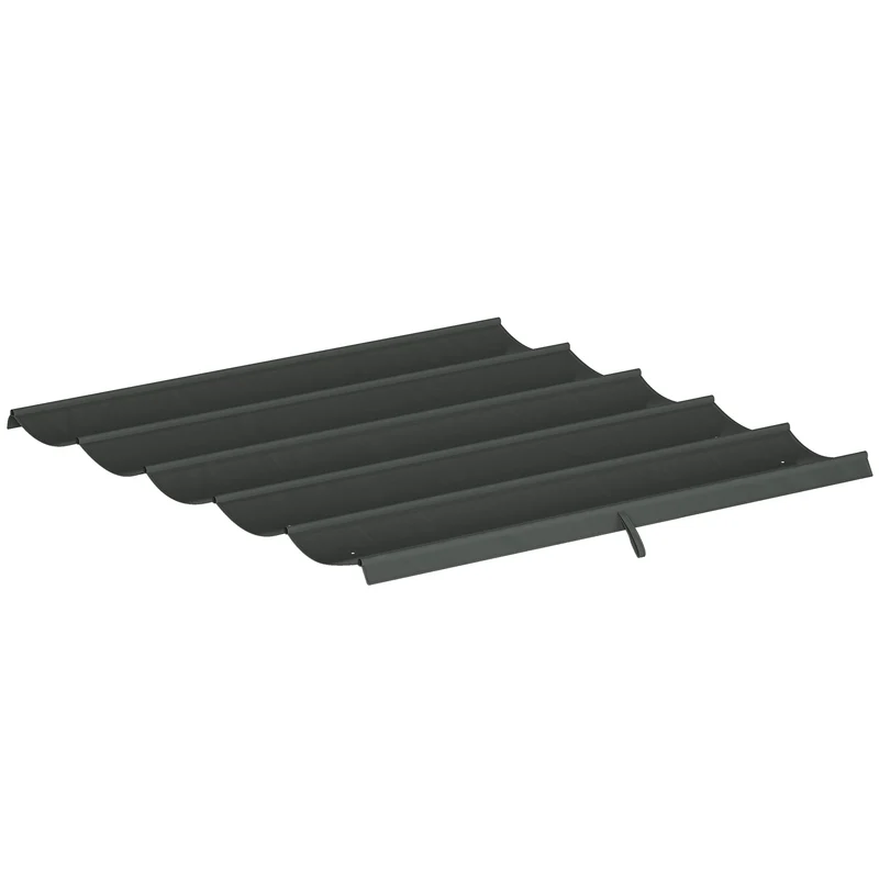 Outsunny Cubierta Para Pérgola Retráctil 2,5x2,55m Para Marco De 3x3 M Gris