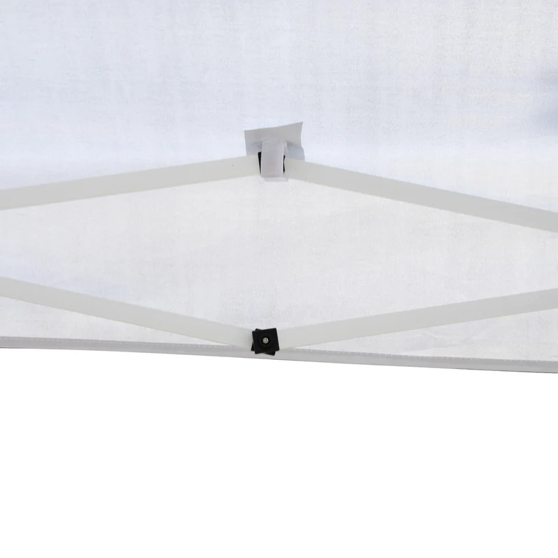 Outsunny Carpa Plegable 3x3 M Con Bolsa Altura Ajustable Blanco Plata