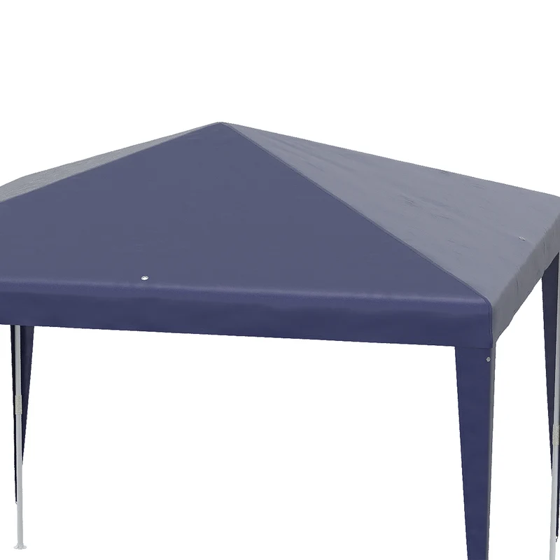 Outsunny Carpa Desmontable 3x3 M Con 4 Orificios De Drenaje Y Marco De Metal