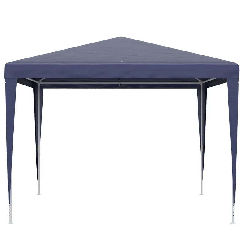 Outsunny Carpa Desmontable 3x3 M Con 4 Orificios De Drenaje Y Marco De Metal