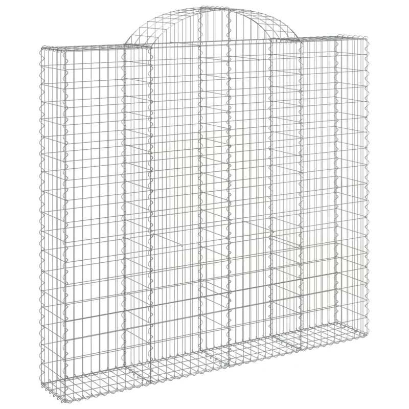Cestas Gaviones 10 Uds Forma De Arco Hierro 200x50x180/200 Cm