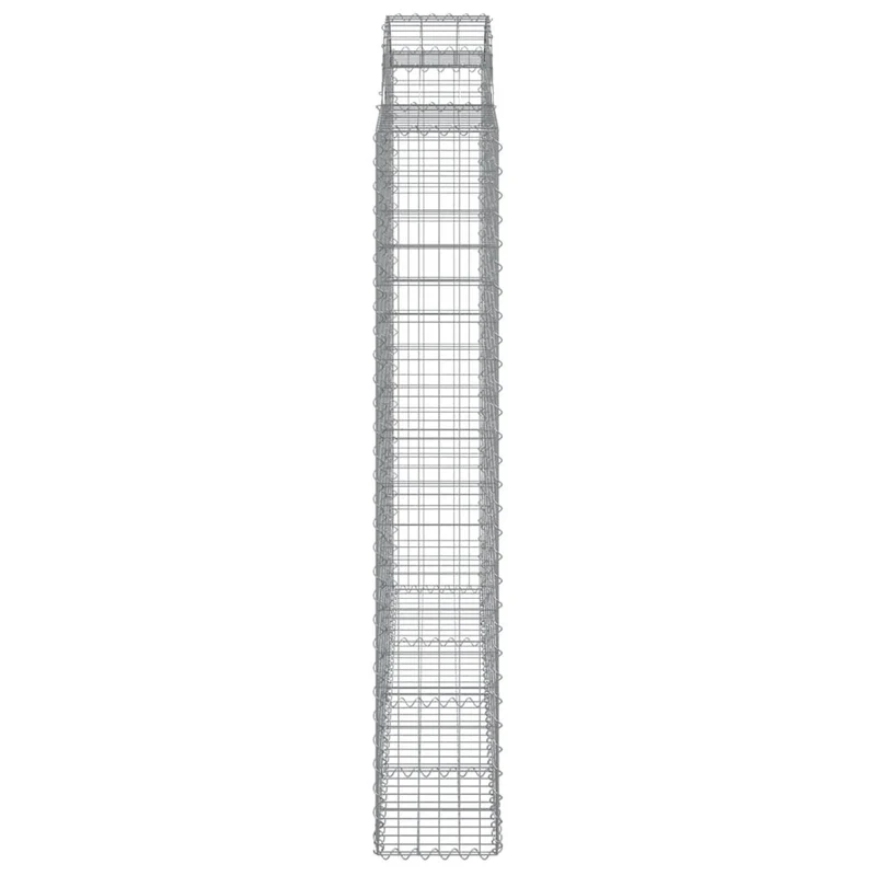Cestas Gaviones 10 Uds Forma De Arco Hierro 200x50x180/200 Cm