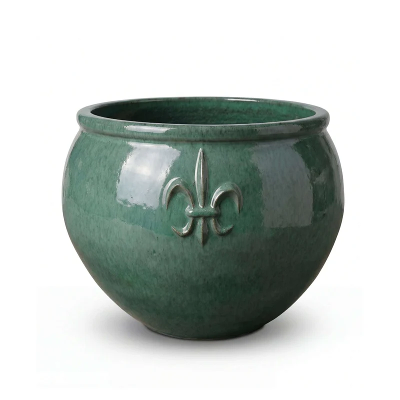 Pot CLOVIS 53x43cm jade