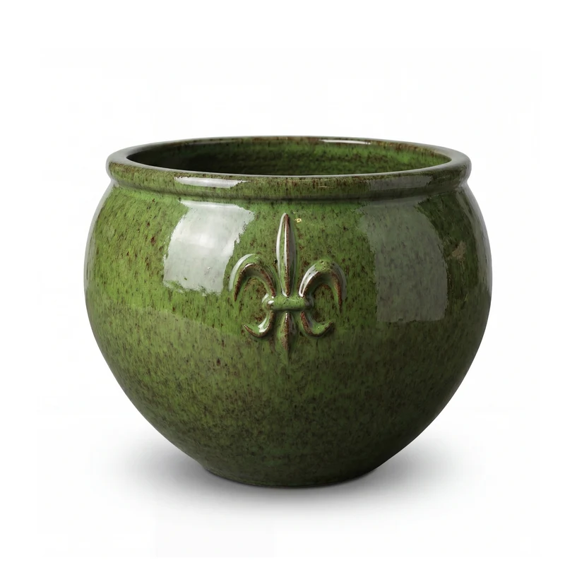 Pot CLOVIS 53x43cm vert tropical
