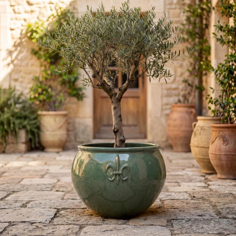 Pot CLOVIS 86x64cm jade