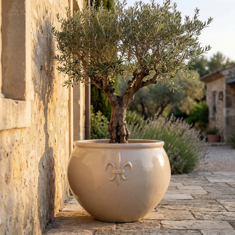 Pot CLOVIS 86x64cm crème