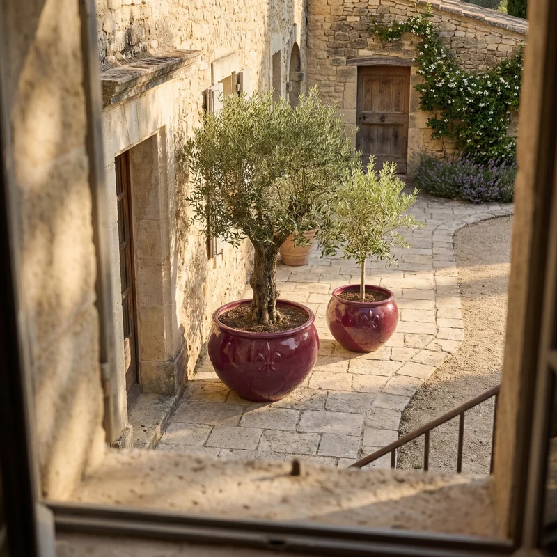 Pot CLOVIS 53x43cm violet