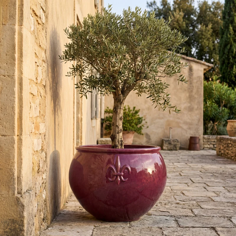 Pot CLOVIS 86x64cm violet
