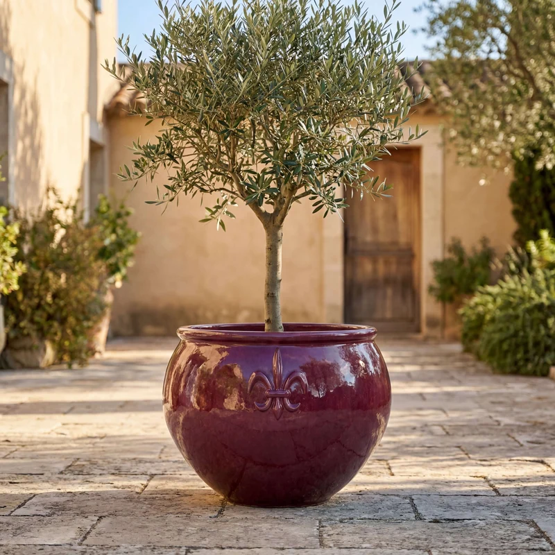 Pot CLOVIS 86x64cm violet