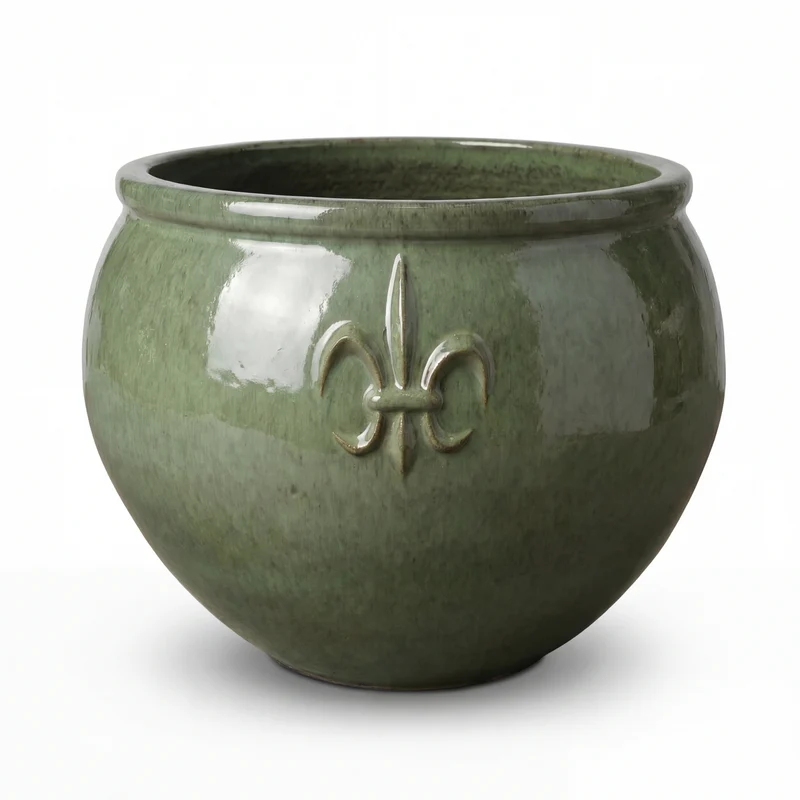 Pot CLOVIS 86x64cm perle de jade