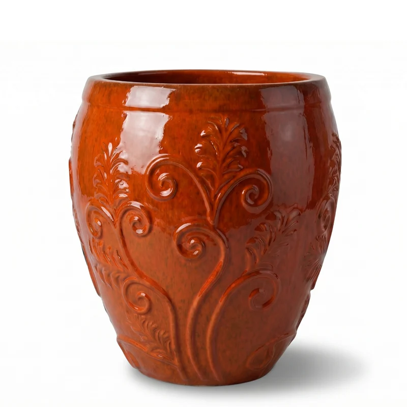 Pot GAIA 52x58cm orange tropical