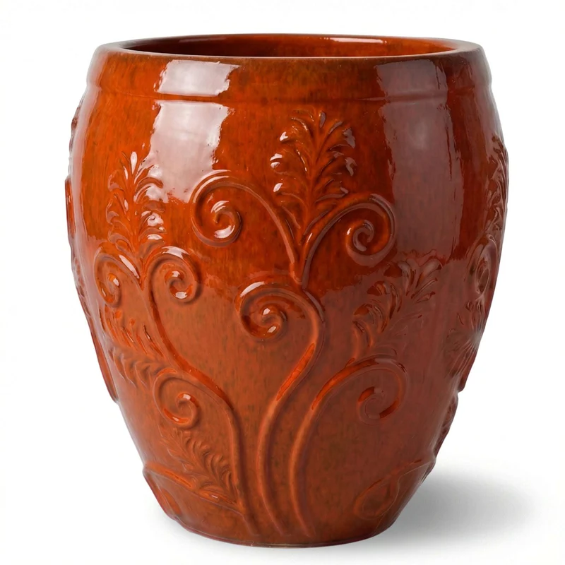 Pot GAIA 75x78cm orange tropical