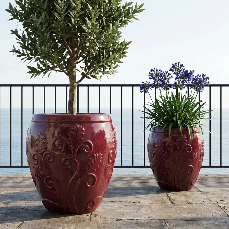 Pot GAIA 75x78cm violet