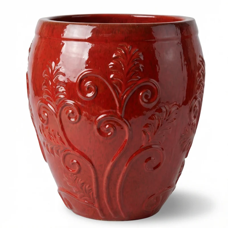 Pot GAIA 75x78cm rouge tropical