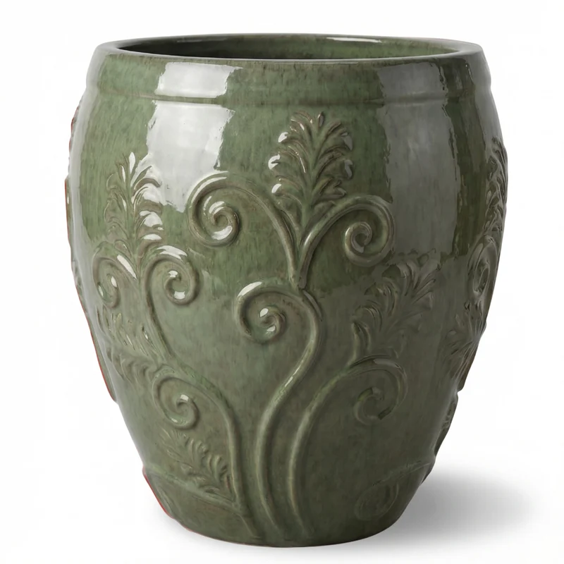Pot GAIA 75x78cm perle de jade