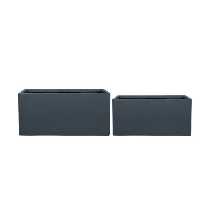 Jardinière HORIZON 79x37x37cm gris foncé
