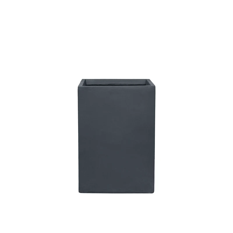 Cache-pot pré percé KUBIX 33x47cm gris foncé