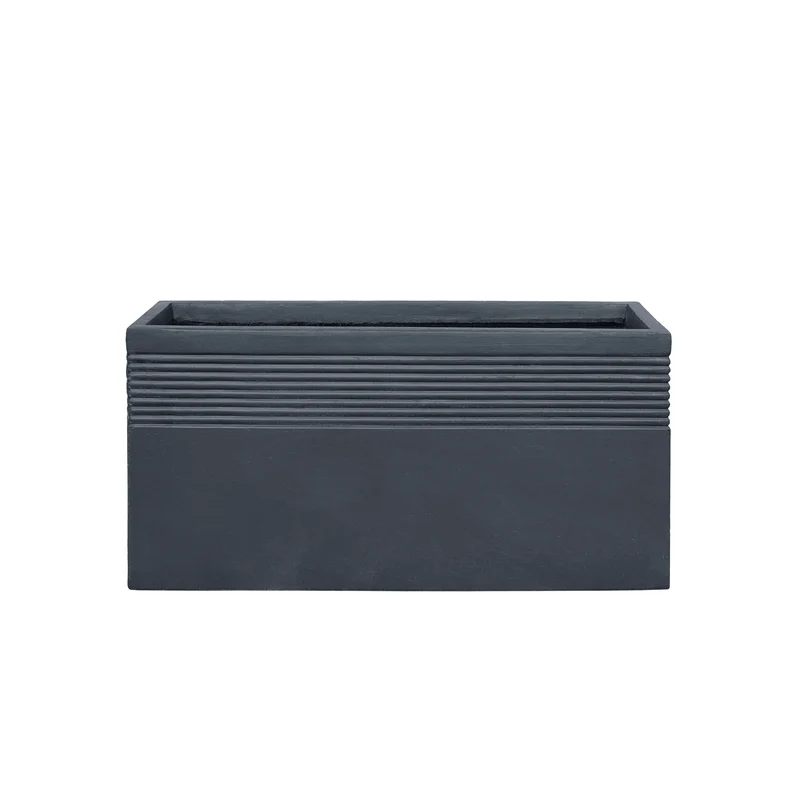 Cache-pot pré percé SPIRIT 80x40cm gris foncé