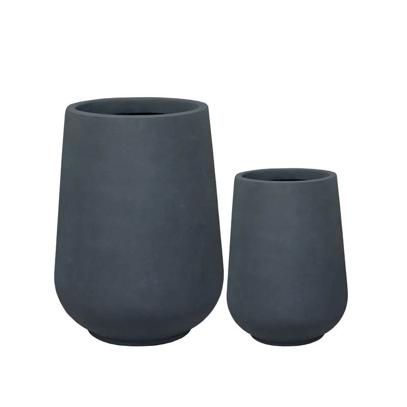 Cache-pot pré percé MONOLITH 40x53cm gris foncé