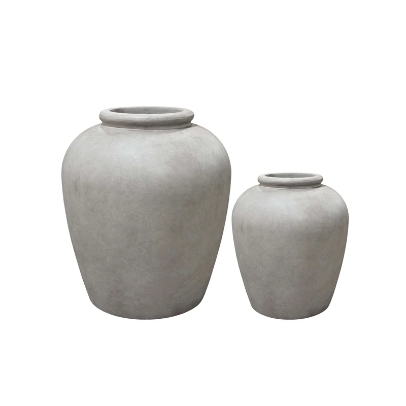Cache-pot pré percé ORIGIN 63x71cm gris brume