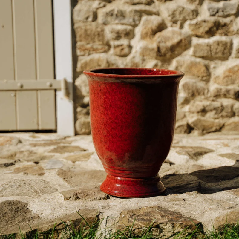 Pot ARTHUR 32x39cm rouge tropical