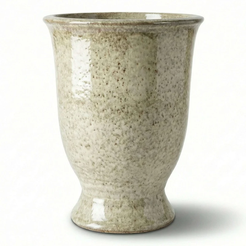 Pot ARTHUR 55x69cm blanc tigré