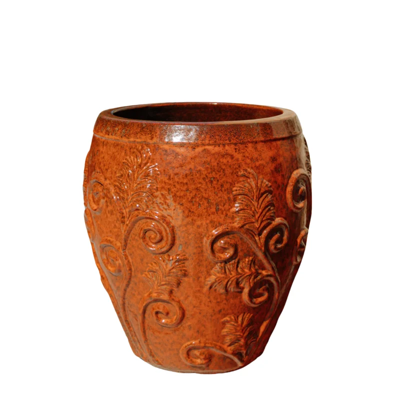 Pot GAIA 53x57cm rouille d'automne