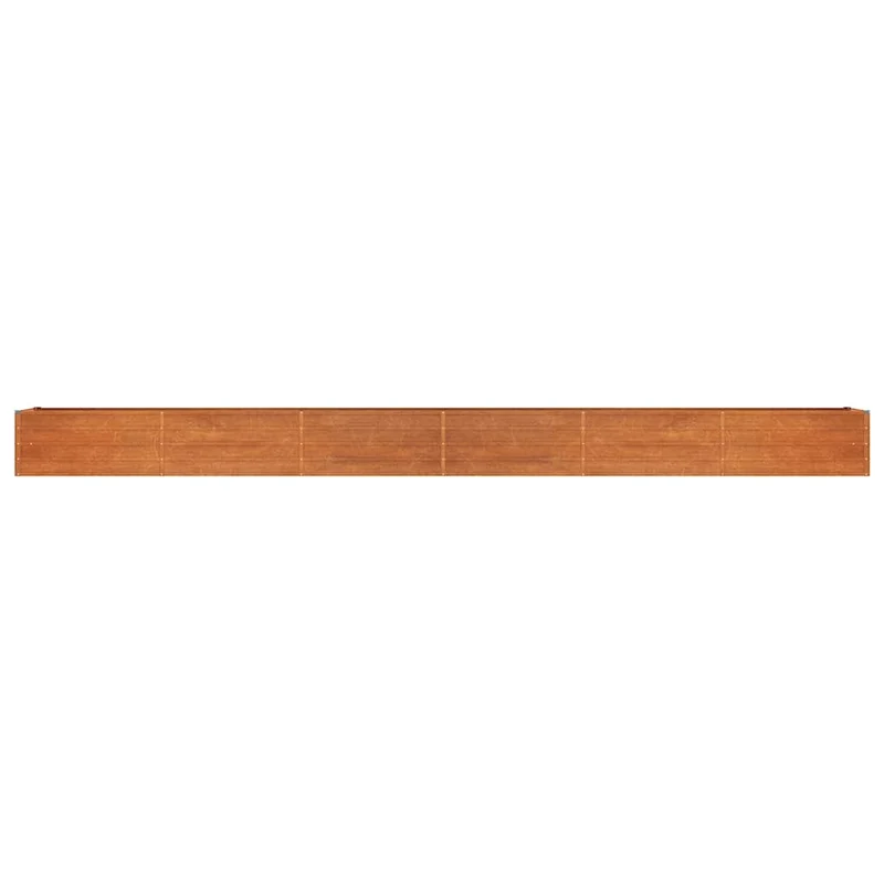 Arriate Oxidado De Acero Corten 600x80x45 Cm