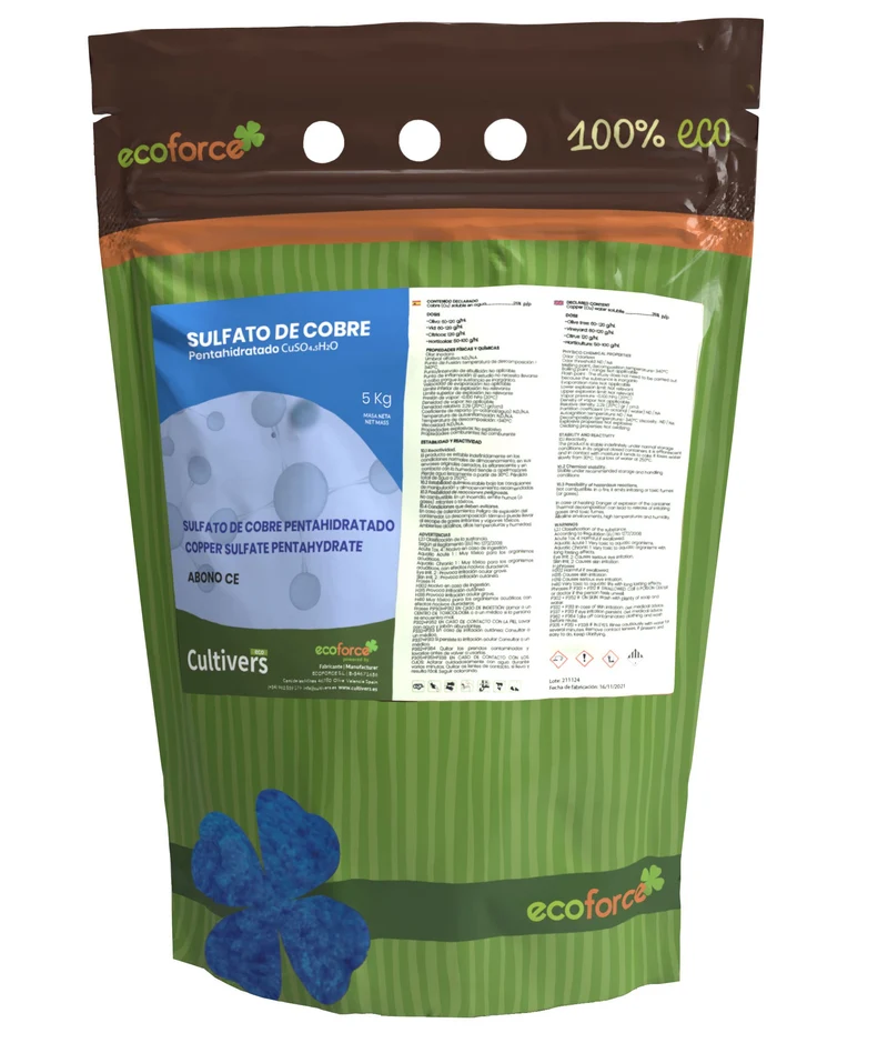 Sulfato De Cobre Cultivers 5 Kg