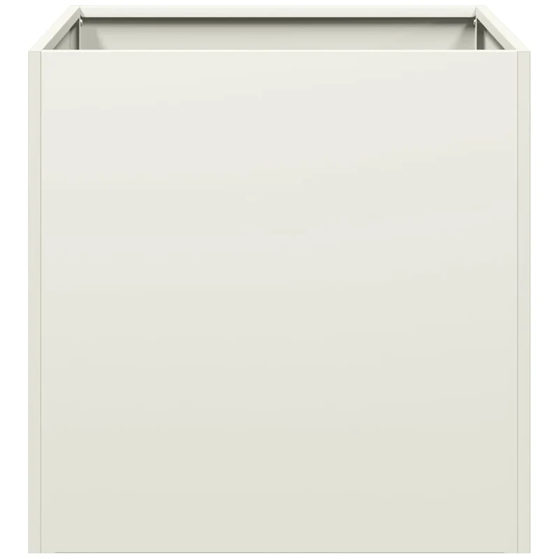 Jardinera De Acero Laminado En Frío Blanco 40x40x40 Cm