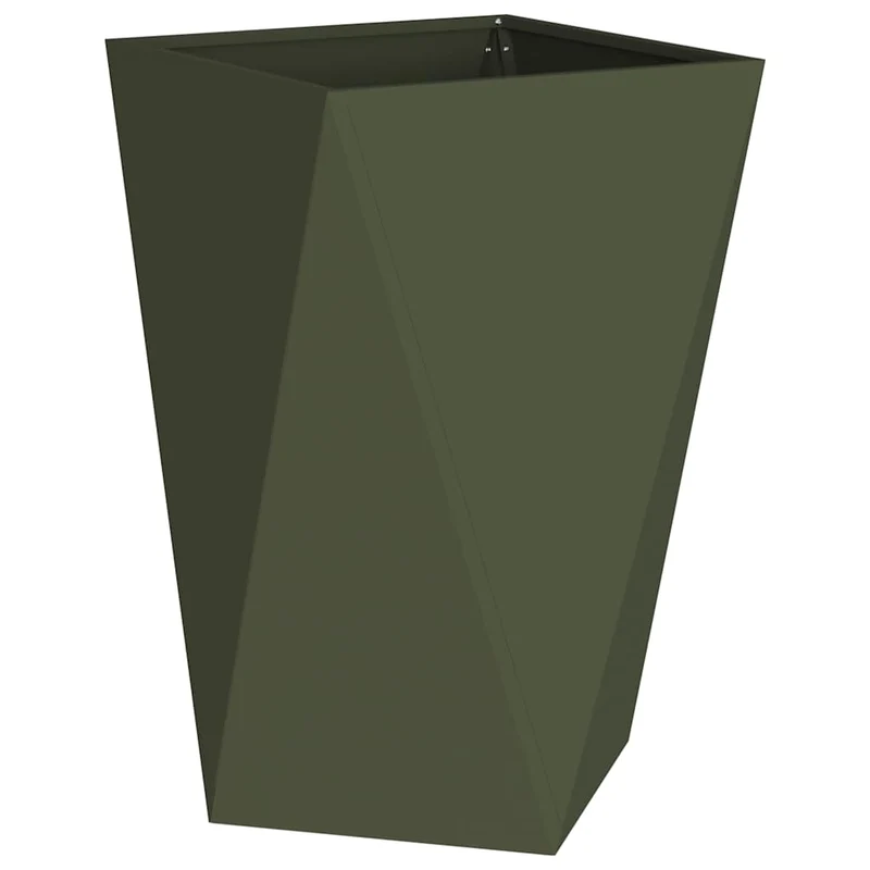 Jardinera Verde Oliva 50 X 50 X 75 Cm Acero