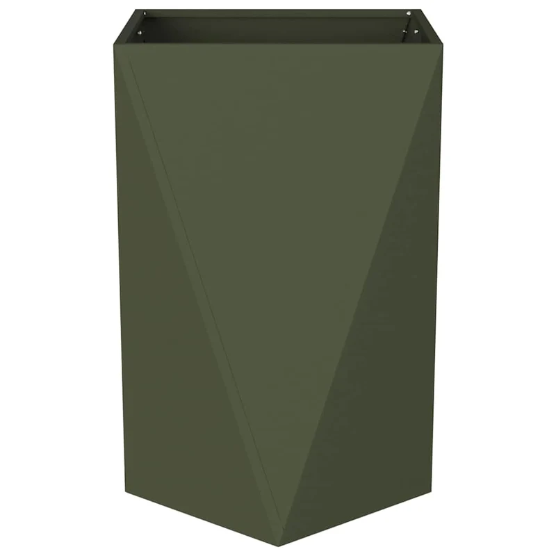 Jardinera Verde Oliva 50 X 50 X 75 Cm Acero