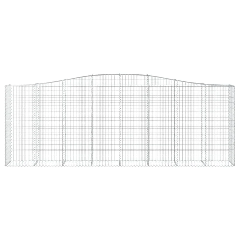 Cestas Gaviones 7 Uds Forma De Arco Hierro 400x50x140/160 Cm
