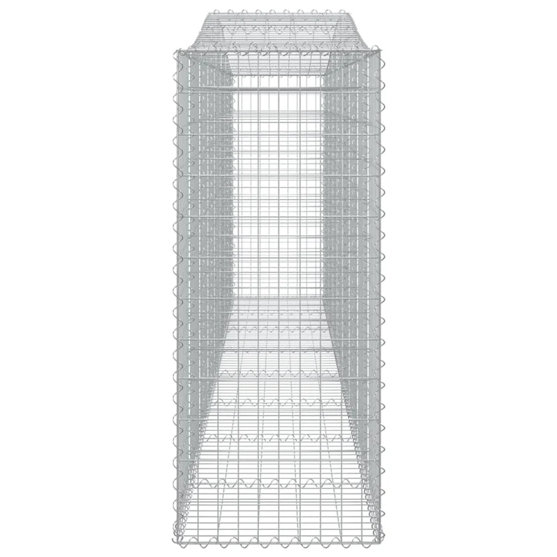Cestas De Gaviones 8 Uds Forma De Arco Hierro 400x50x120/140 Cm