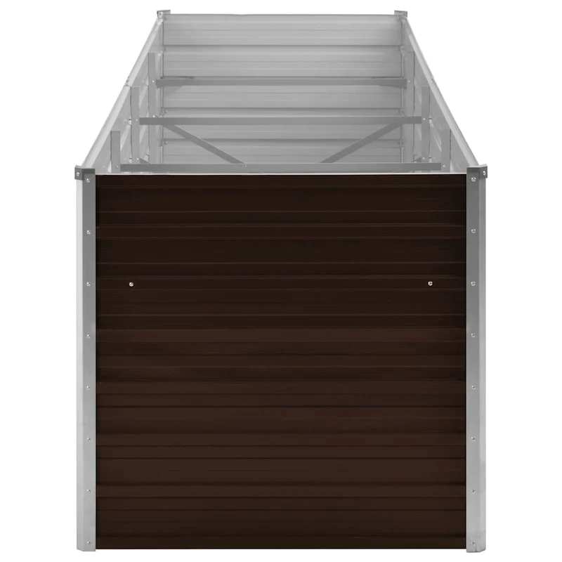 Arriate De Acero Galvanizado Marrón 320x80x77 Cm