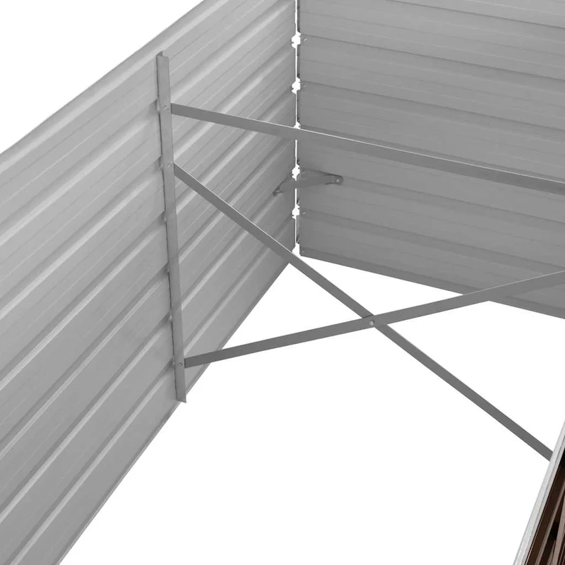 Arriate De Acero Galvanizado Marrón 320x80x77 Cm
