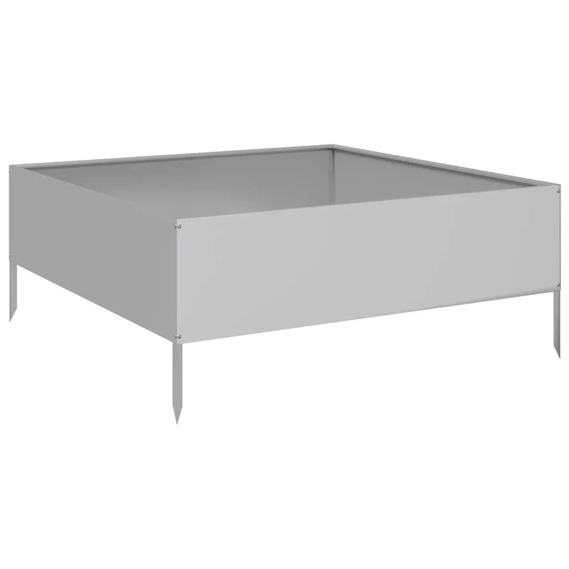Jardinera De Acero Galvanizado 100x100x25 Cm