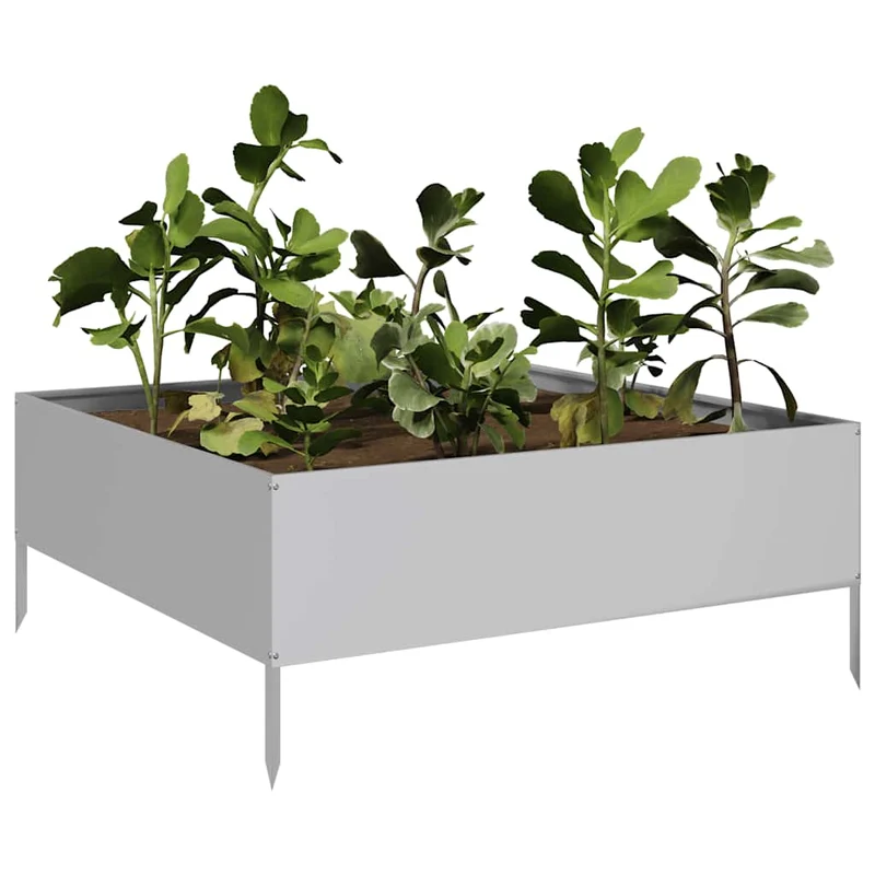 Jardinera De Acero Galvanizado 100x100x25 Cm