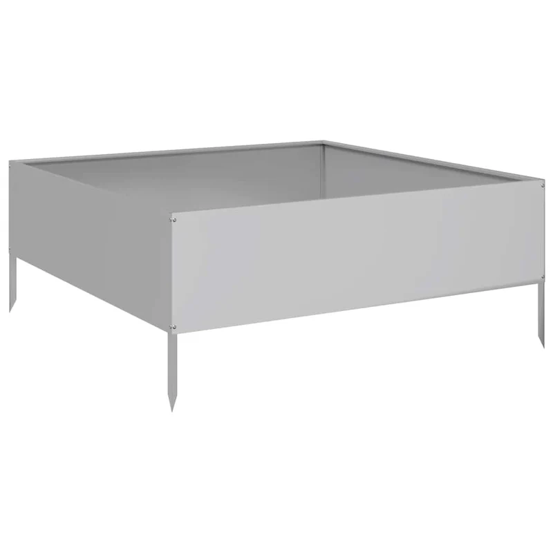 Jardinera De Acero Galvanizado 100x100x25 Cm