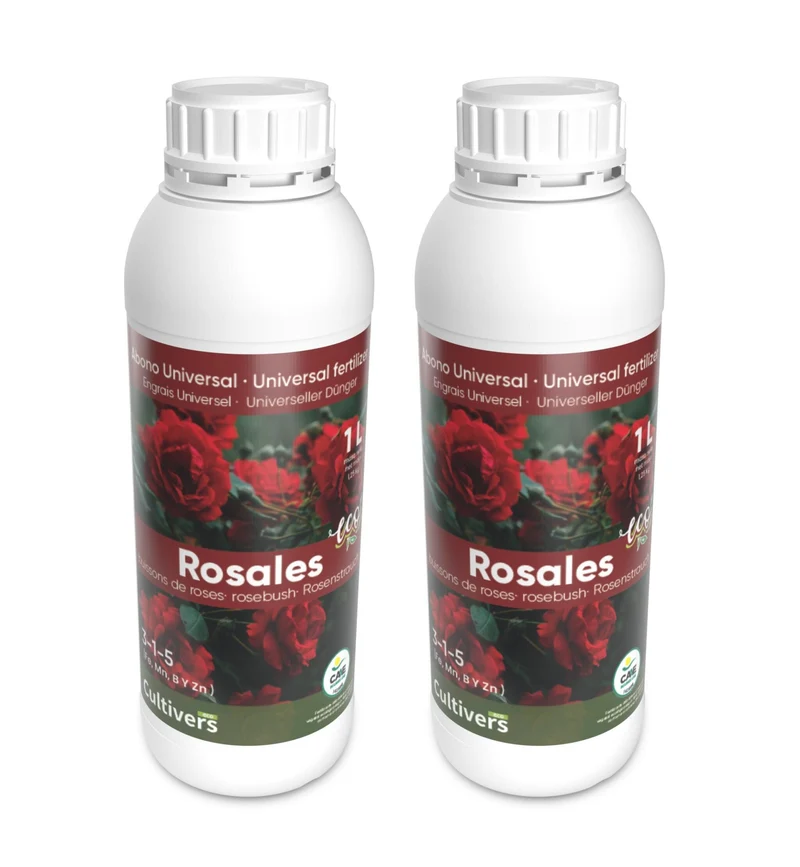 Abono Rosales Líquido Ecológico Cultivers 1 L