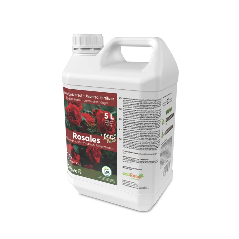 Abono Rosales Líquido Ecológico Cultivers 10 L