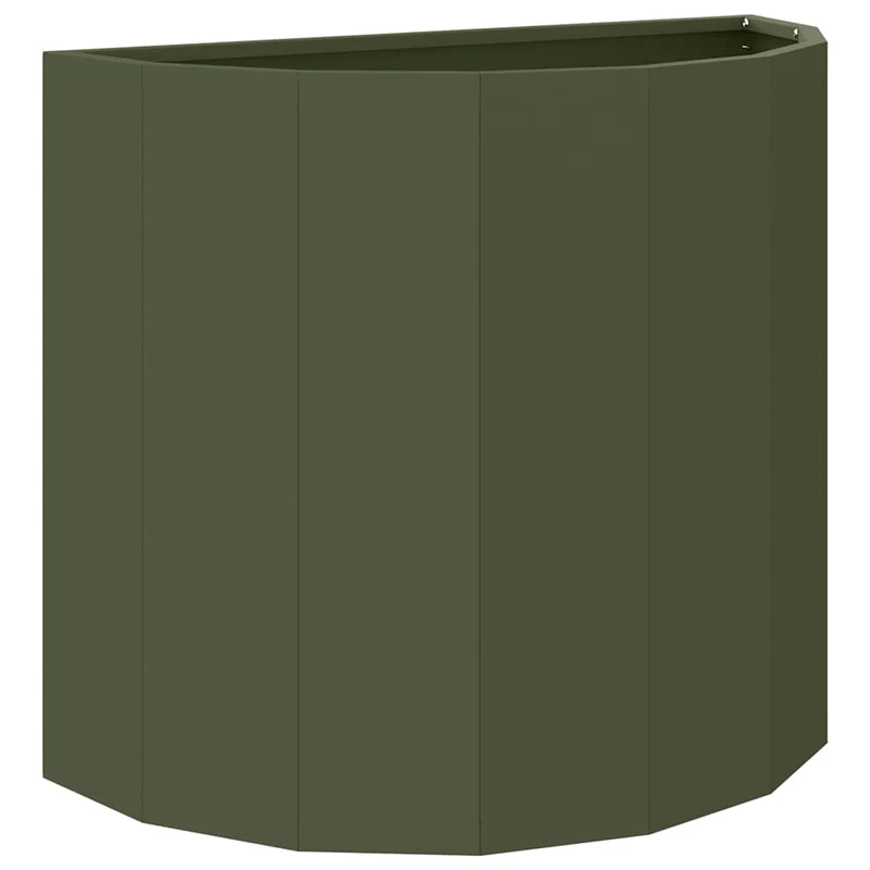 Jardinera Verde Oliva 60 X 30 X 50 Cm Acero