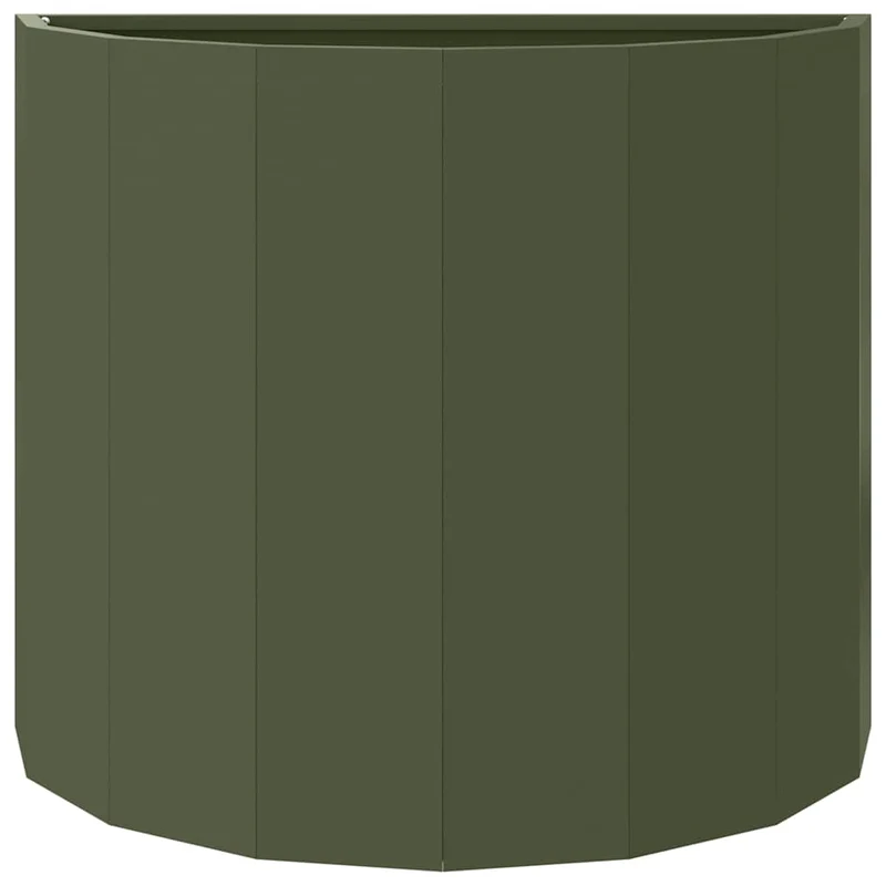 Jardinera Verde Oliva 60 X 30 X 50 Cm Acero