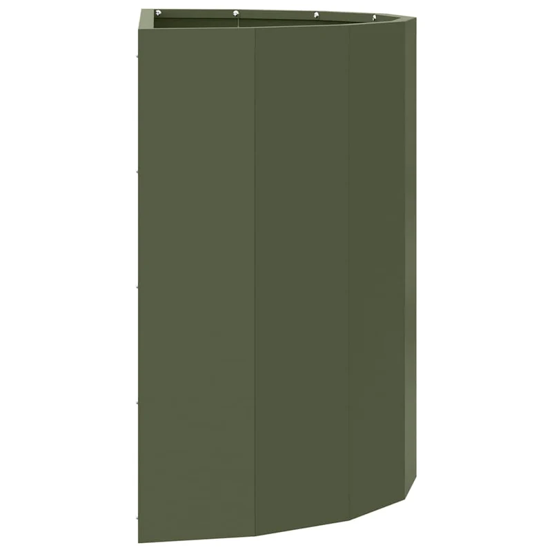 Jardinera Verde Oliva 60 X 30 X 50 Cm Acero