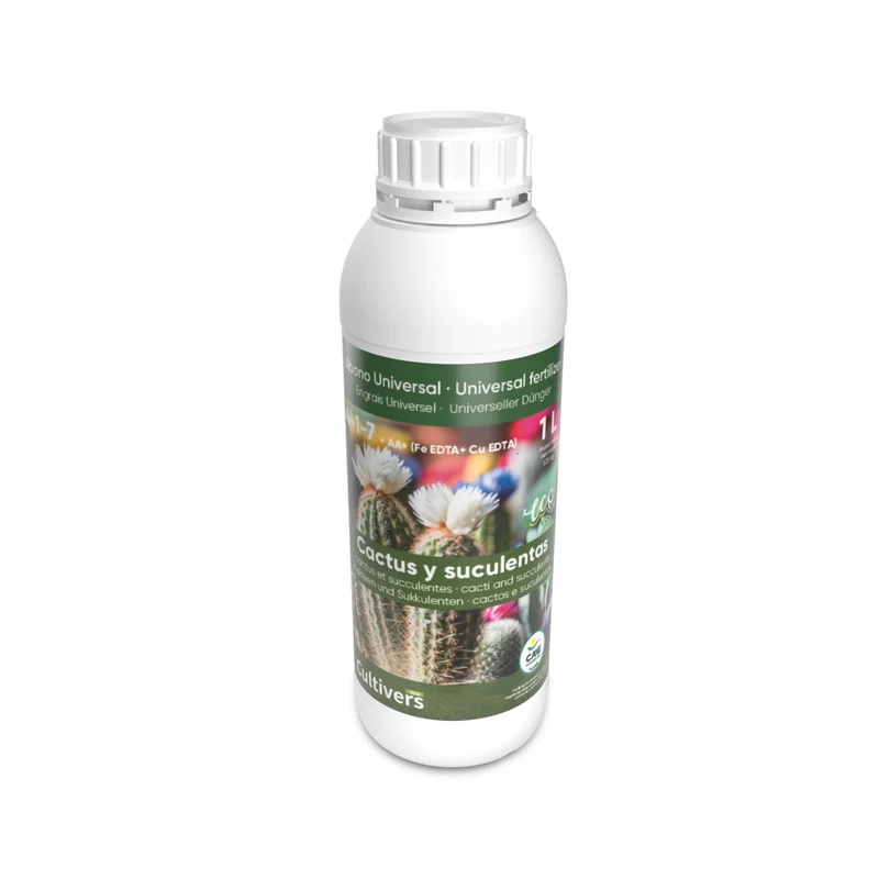 Abono Cactus Líquido Ecológico Cultivers 1 L