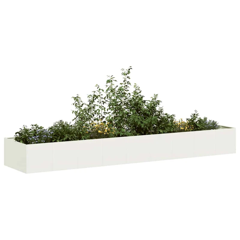 Jardinera Acero Blanco 360x80x40 Cm