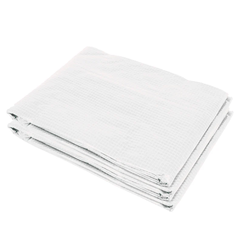Outsunny Plásticos para Invernaderos 6x3x2 m Cubierta de Repuesto para Invernadero de Polietileno con 12 Ventanas y Puerta Enrollable Protección de Plantas para Jardín Blanco