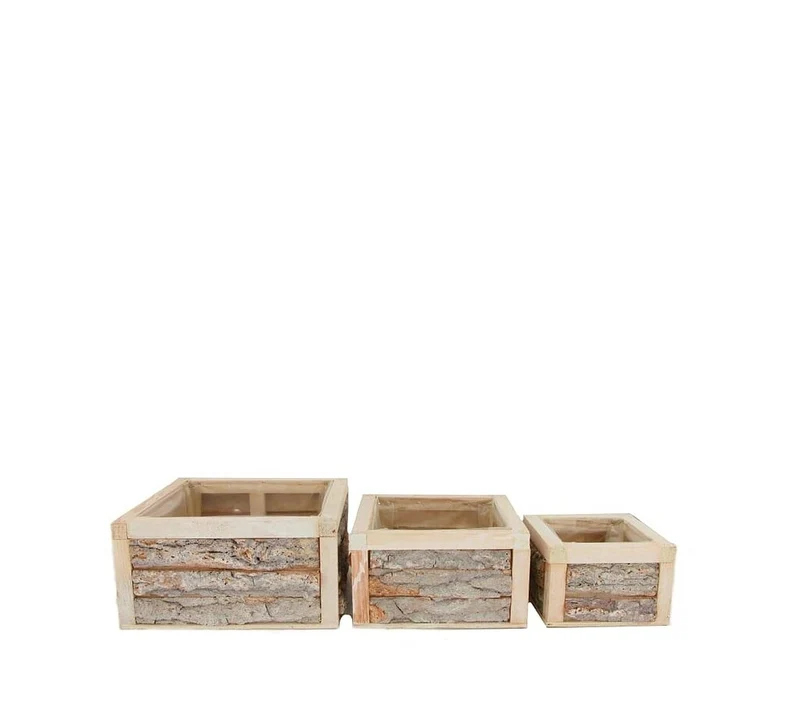 Macetero Madera Chopo 24x24x12 Cm